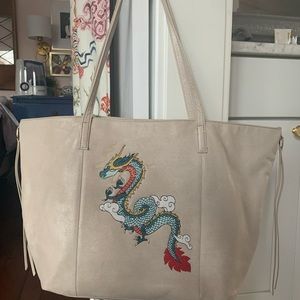 HOBO shoulder bag with kudos dragon embroidery